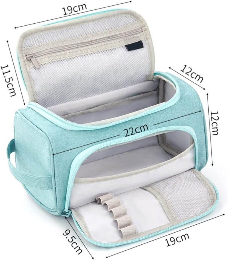 woobles Pencil Pouchs, Large Capacity Multi-Use Pencil Case with 2 Zipper, Stationery Organiser, Handheld Pen Bags, Cosmetic Bag for Office, School, Adults, Teens - Image 3
